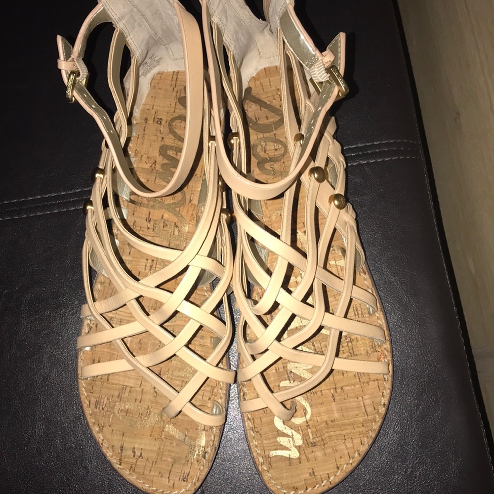 Sam Edelman Nude Gladiator Sandals